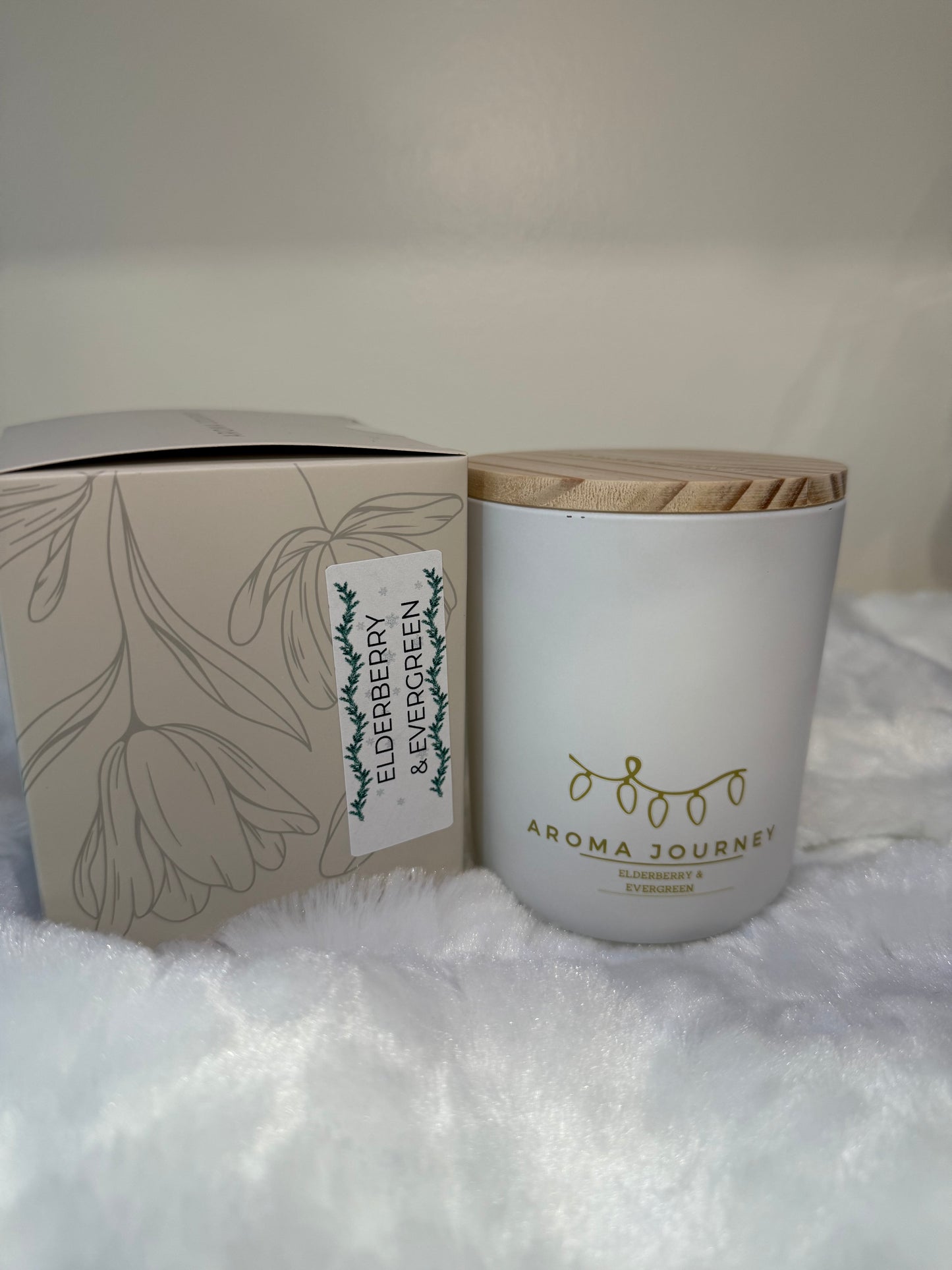 Elderberry and Evergreen Candle