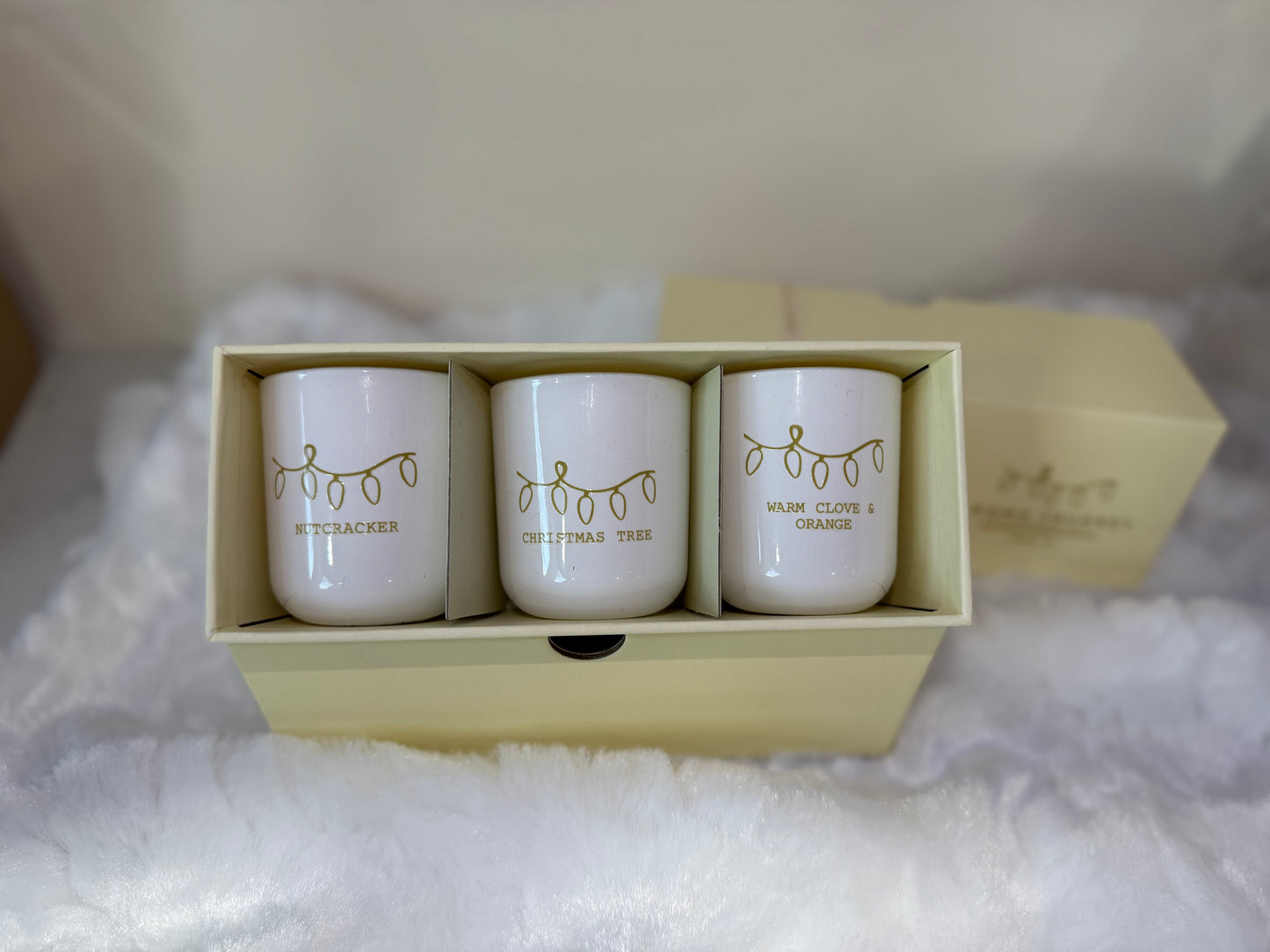 Christmas mini candle set