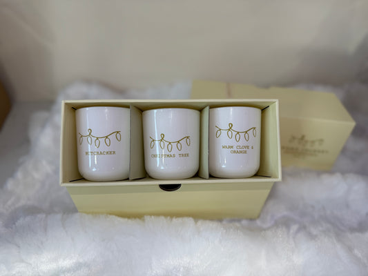 Christmas mini candle set